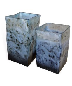 Square Vases Set of 2