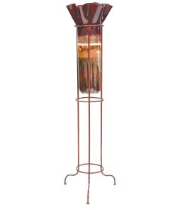 Sugar Plum Large Glass Floor Urn with Ruffle Top