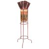 Sugar Plum Small Glass Floor Urn with Ruffle Top