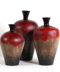 Cherry Hill Ceramic Vases Set of 3 | Moulin Rouge