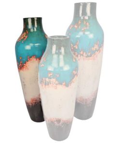 Auburn Medium Ceramic Urn | Teal Top