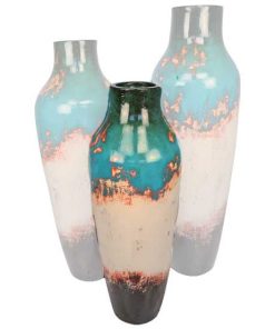 Auburn Small Ceramic Urn | Teal Top