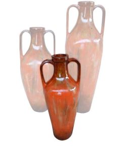 Greek Small Ceramic Floor Urn | Rocky Red