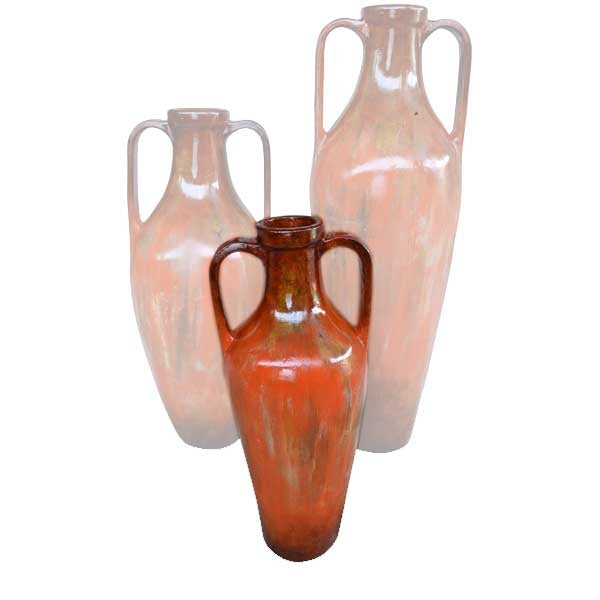 Greek Small Ceramic Floor Urn | Rocky Red
