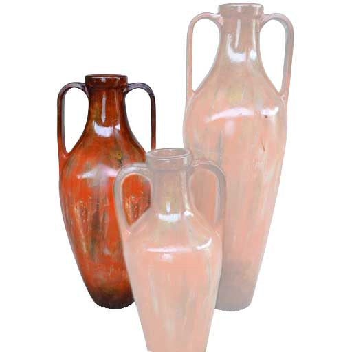 Greek Medium Ceramic Floor Urn | Rocky Red