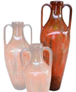 Greek Large Ceramic Floor Urn | Rocky Red