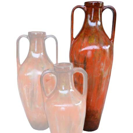 Greek Large Ceramic Floor Urn | Rocky Red